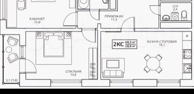 квартира г Москва метро Беговая ул Маргелова 3к/2 ЖК «Авиатика» муниципальный округ Хорошёвский фото 1