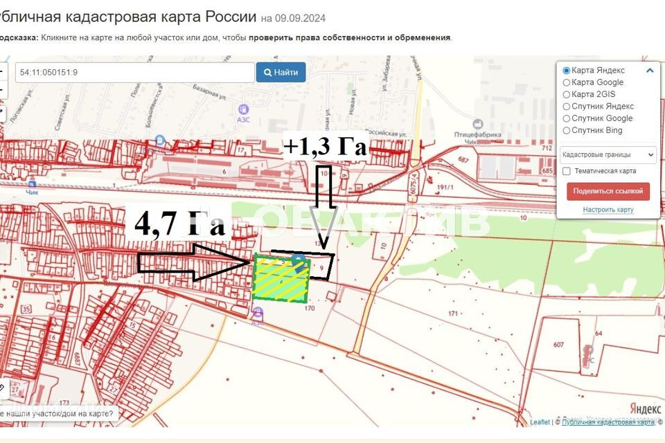 земля р-н Коченевский рп Чик ул Линейная 1з/1 городское поселение Чик фото 4