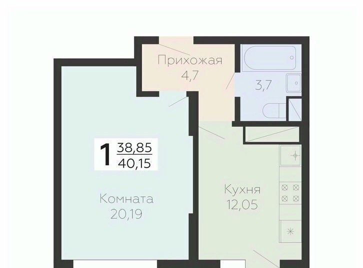 квартира г Подольск микрорайон Красная Горка ул Садовая 3к/1 ЖК «Онегин» Силикатная фото 1