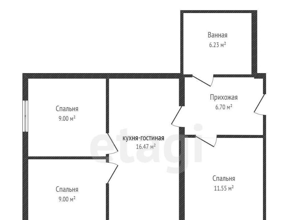 квартира р-н Тахтамукайский аул Новая Адыгея ул Тургеневское шоссе 33/1к 1 Старобжегокайское с/пос, аул фото 27