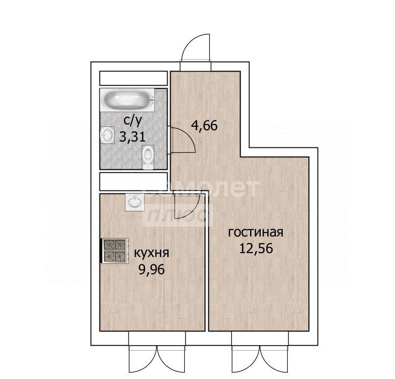 квартира г Уфа р-н Кировский ул Армавирская 15а ЖК «Divo Residence» фото 2