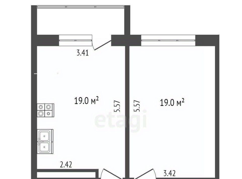 квартира г Батайск ул Речная 110к/1 фото 2