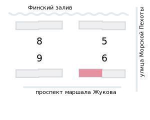 квартира г Санкт-Петербург метро Автово ул Маршала Казакова 21 лит. А, корп. 2 фото 2