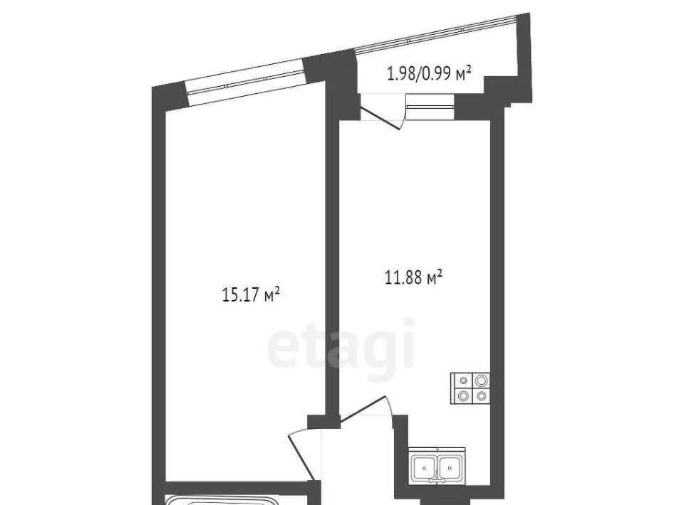 квартира г Ростов-на-Дону р-н Кировский ул Красноармейская 157в/83с 1 фото 2