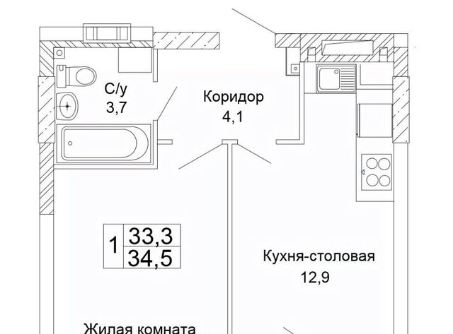 квартира р-н Кировский ЖК «Колизей» фото