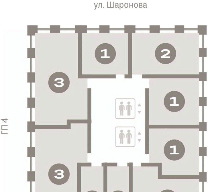 квартира г Омск р-н Кировский Кварталы Драверта 3 фото 2