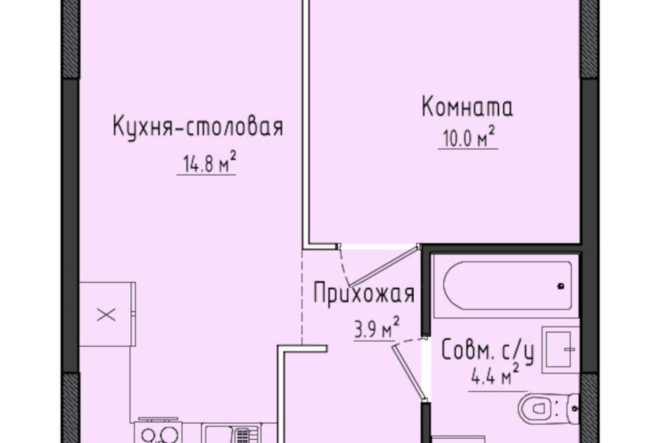 квартира Жилой комплекс Город оружейников, Завьяловский район, Первомайский фото 1