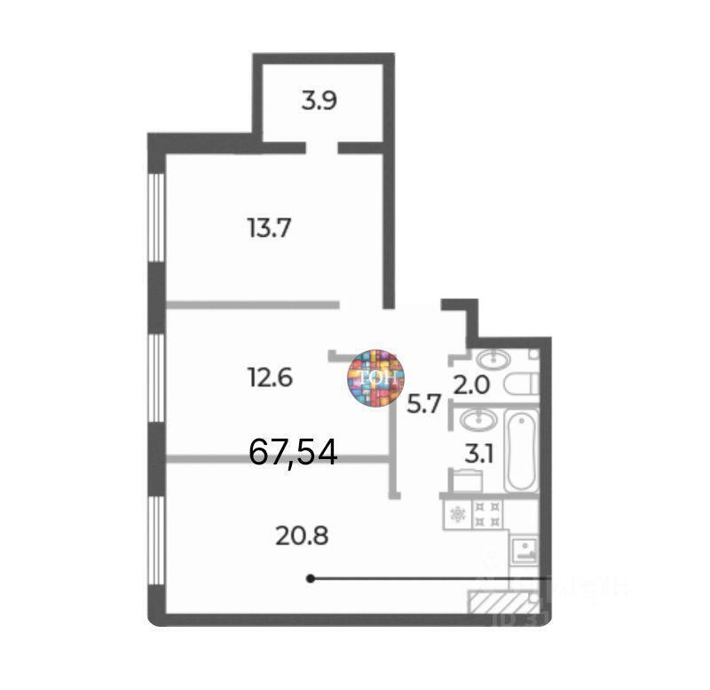 квартира г Санкт-Петербург р-н Петроградский ул Ремесленная 7ж ЖК Neva Haus Петровский округ, Ленинградская область фото 2