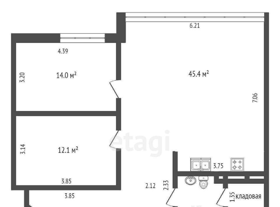 квартира г Евпатория микрорайон Универсам ул Интернациональная 130/1б фото 2