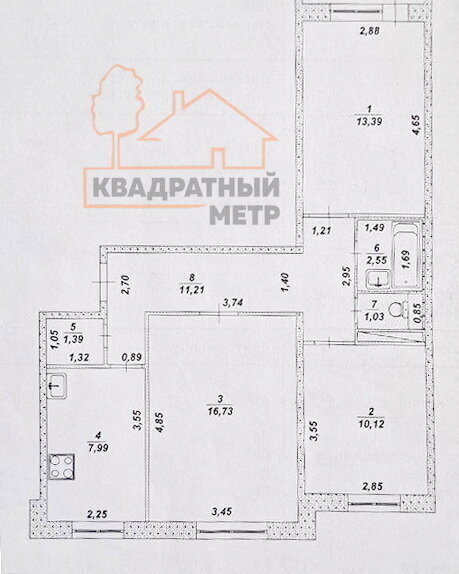 квартира г Димитровград ул Черемшанская 122 фото 9