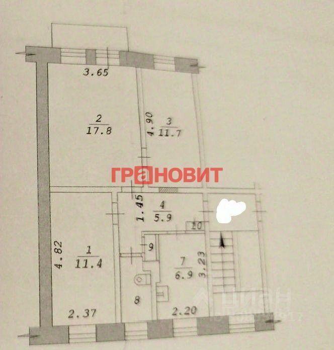 квартира г Новосибирск р-н Ленинский ул Хилокская 16 фото 2