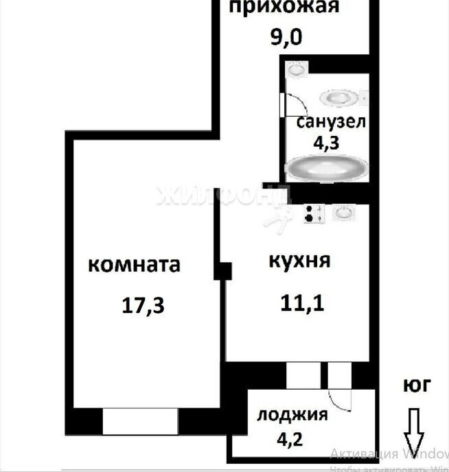 квартира г Новосибирск метро Площадь Гарина-Михайловского р-н Ленинский ул Междуреченская 3 фото 1