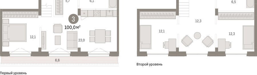 квартира г Новосибирск р-н Заельцовский Заельцовская Аэропорт ЖК Авиатор фото 2