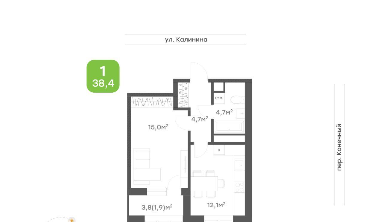 квартира г Хабаровск р-н Центральный ул Калинина фото 1