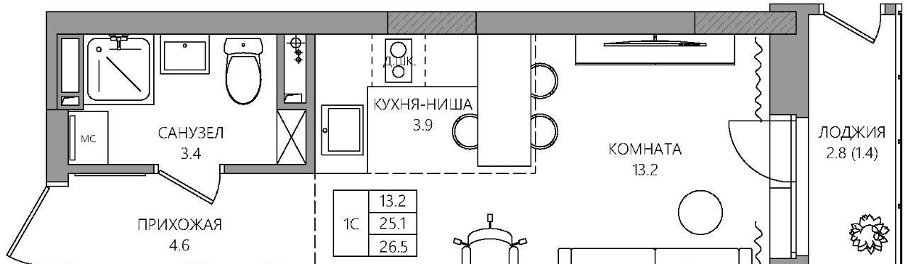 квартира г Пермь р-н Свердловский ул Нейвинская 3-я 5 фото 1