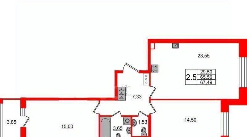 квартира г Санкт-Петербург метро Проспект Большевиков р-н Невский ул Ультрамариновая 5 фото 1