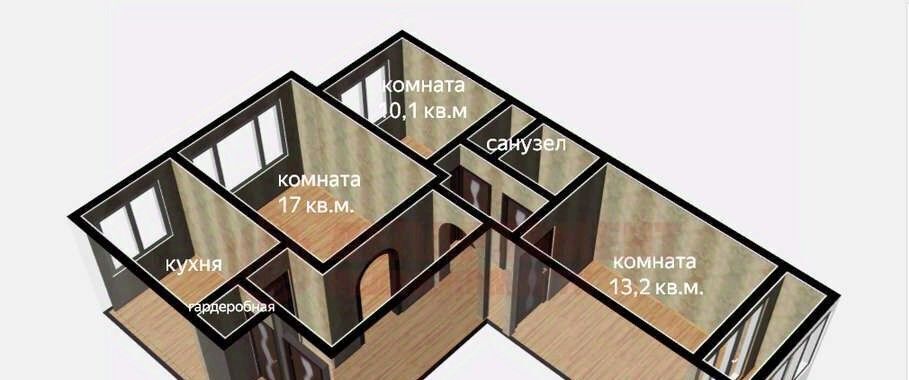 квартира г Астрахань р-н Советский ул Звездная 51к/1 фото 18