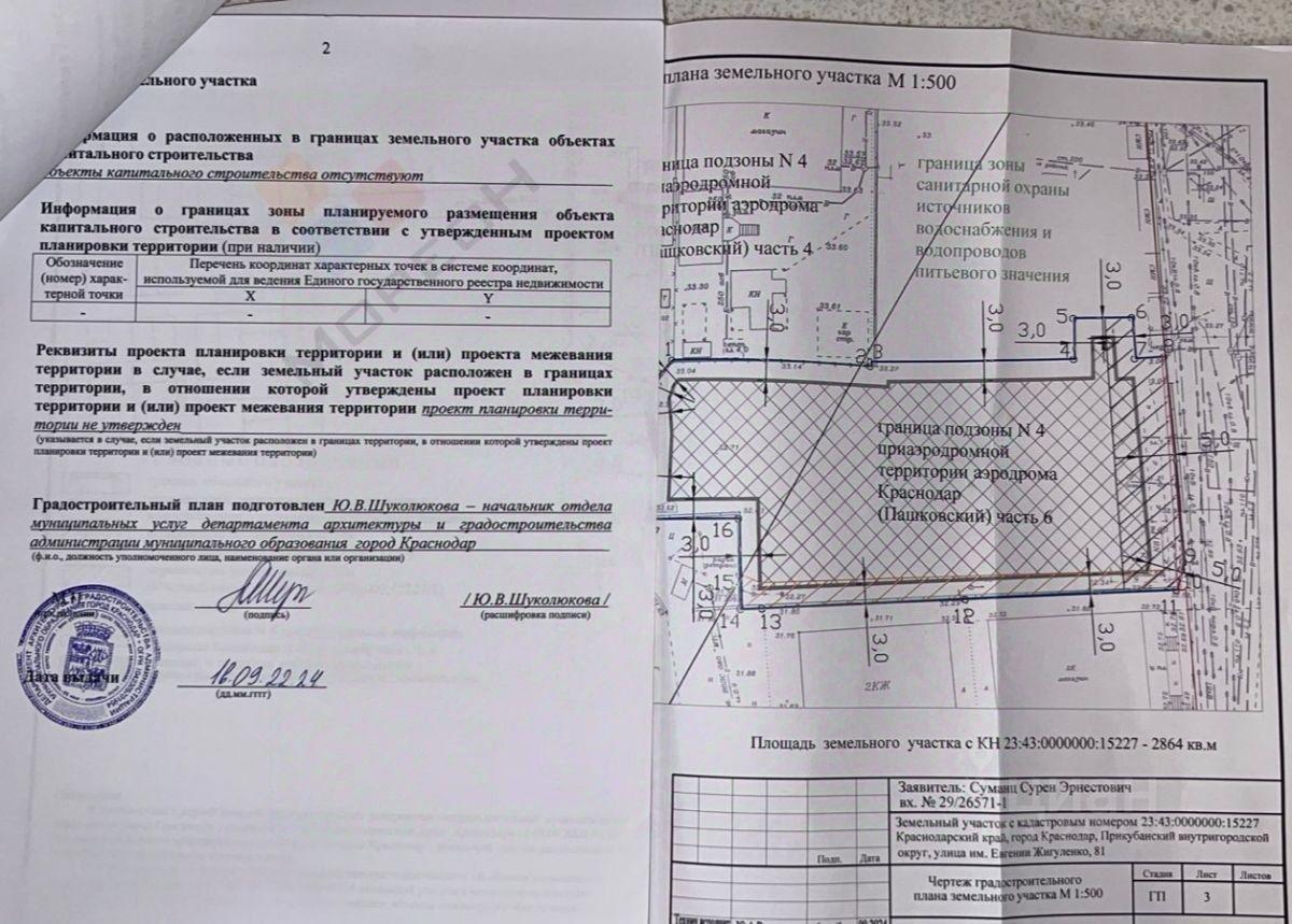 земля г Краснодар р-н Прикубанский ул им. Евгении Жигуленко 81 фото 5