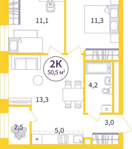 квартира р-н Орджоникидзевский Уралмаш улица 22-го Партсъезда, 5 фото