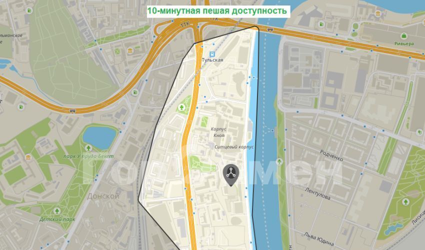 квартира г Москва метро Тульская наб Новоданиловская 8к/2 муниципальный округ Донской фото 20