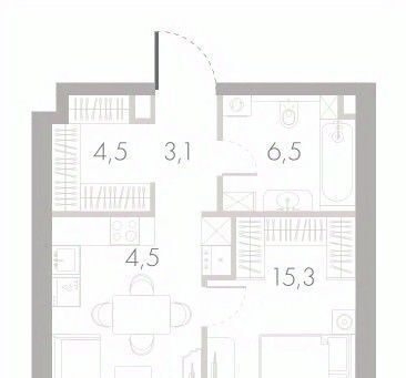 квартира г Москва метро Фили проезд Кутузовский 16а/1 фото 1