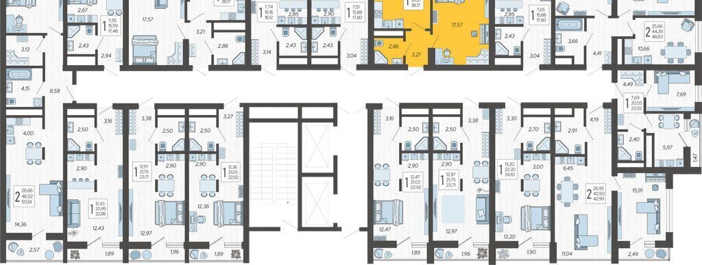 квартира г Сочи р-н Хостинский ЖК «Кислород» 12 Хостинский район фото 2