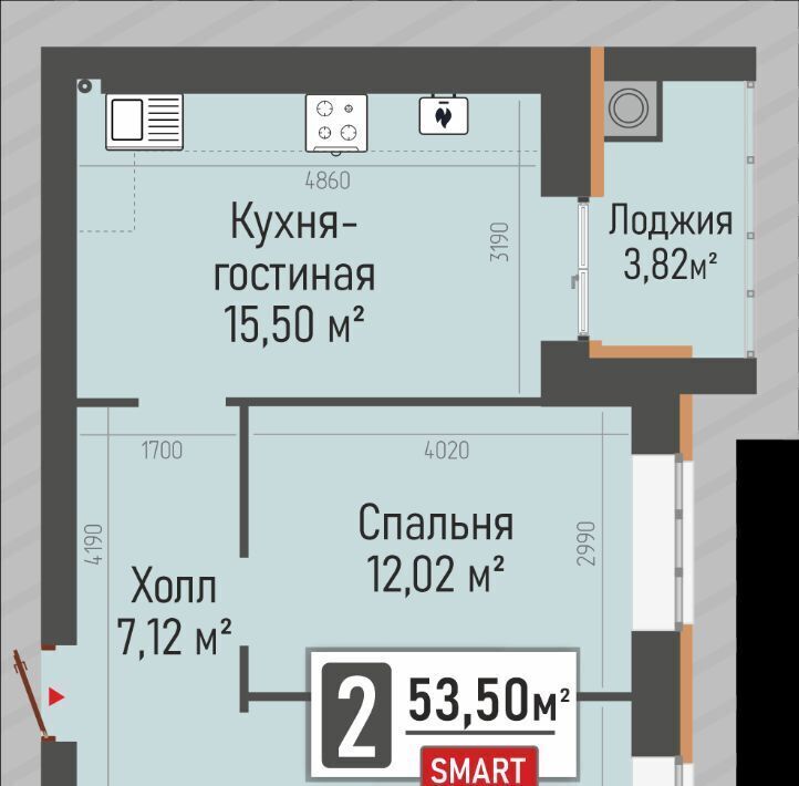 квартира р-н Рыбновский г Рыбное ул Перспективная 2а фото 3
