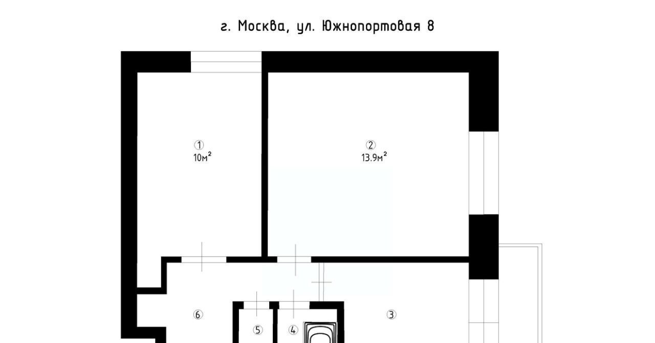 квартира г Москва метро Кожуховская ул Южнопортовая 8 муниципальный округ Южнопортовый фото 2