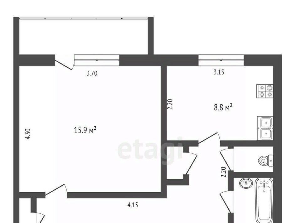 квартира г Орел р-н Советский ул 7 Ноября 15 фото 2