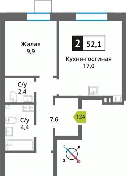 квартира городской округ Красногорск п Светлые Горы Марьино-Знаменское кв-л, Смарт Квартал Лесная Отрада жилой комплекс, к 3, Пятницкое шоссе фото 1