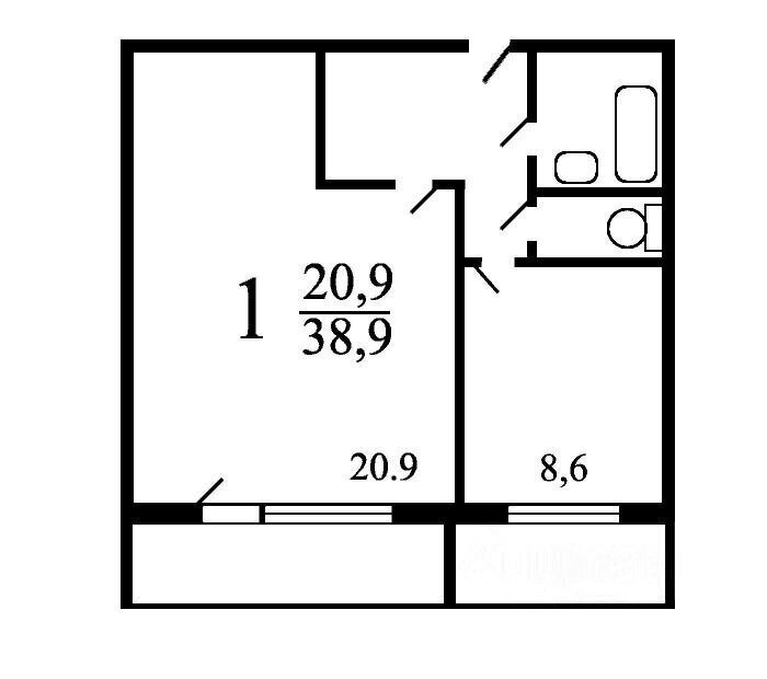 квартира г Москва метро Алма-Атинская ул Алма-Атинская 1с/2 8к фото 14