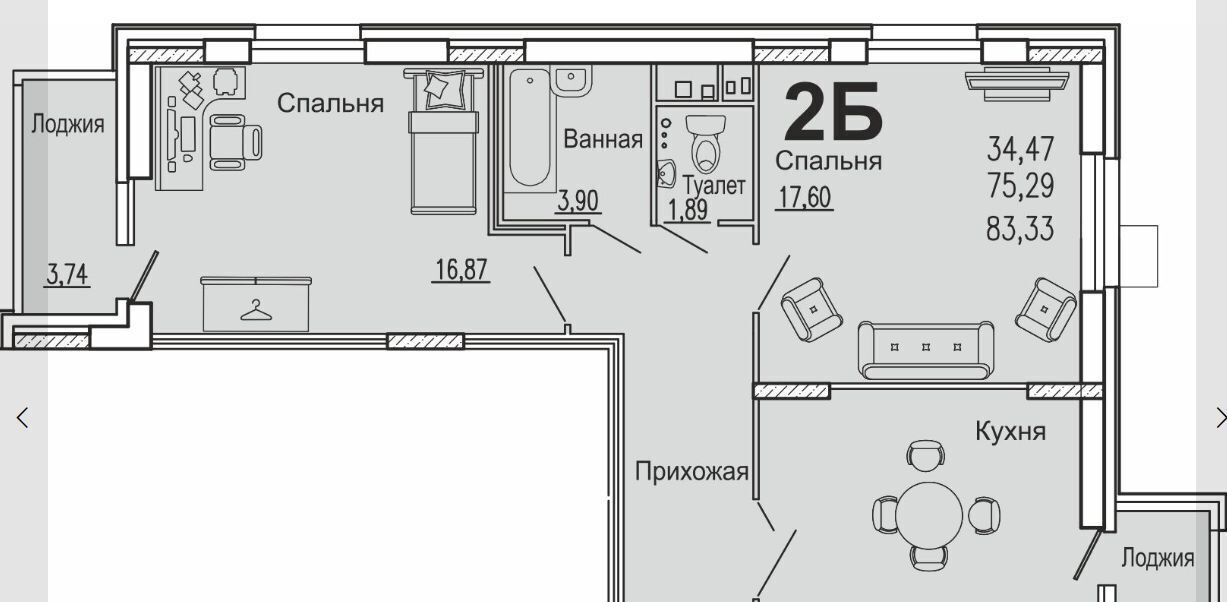 квартира г Пенза р-н Первомайский ул Богданова 34 фото 1