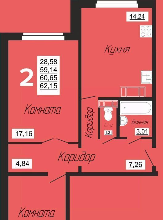 квартира г Смоленск р-н Заднепровский ул Филатова 3 фото 1