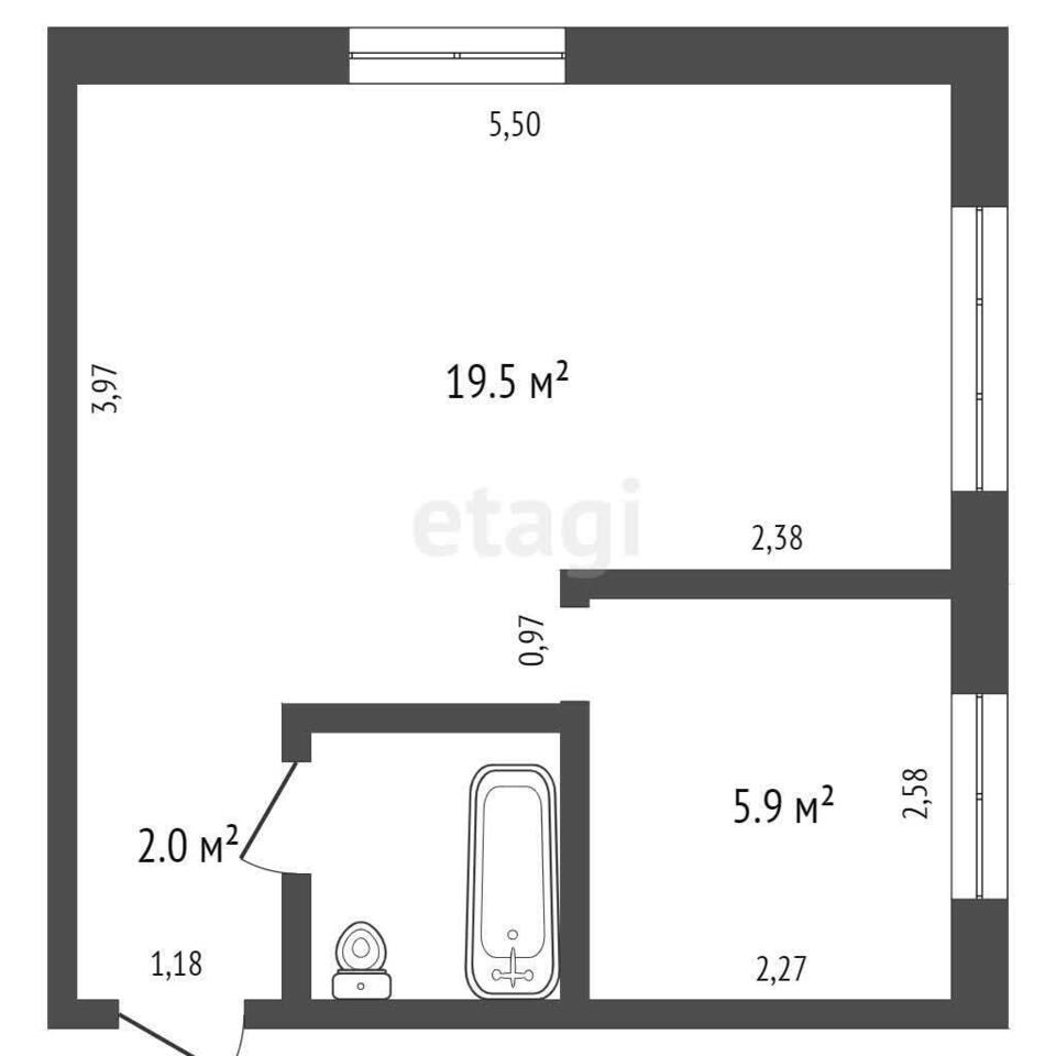 квартира г Новокузнецк р-н Центральный ул Ермака 2 фото 16