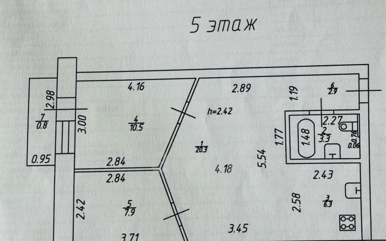 квартира г Казань метро Площадь Тукая ул Волкова 79 фото 1