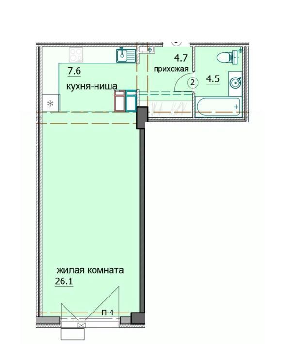 квартира г Пенза р-н Октябрьский ул Яшиной 9 фото 1