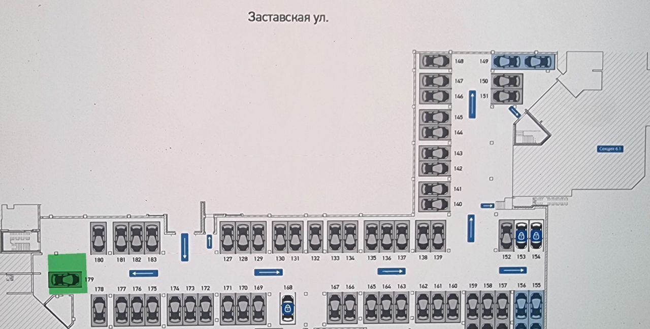 гараж г Санкт-Петербург р-н Московский ЖК «Московские ворота» Московская Застава муниципальный округ фото 1