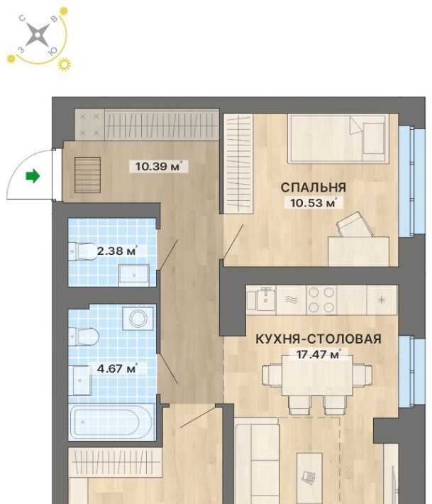 квартира г Екатеринбург Чкаловская ул Академика Парина фото 1
