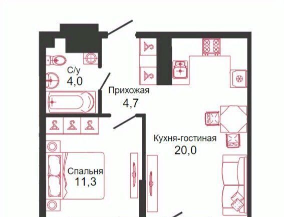 квартира г Новороссийск р-н Приморский ул Герцена 3ак/1 фото 3