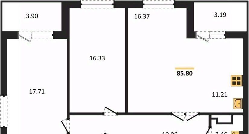 квартира г Воронеж р-н Центральный ул Ломоносова 116/2 фото 1