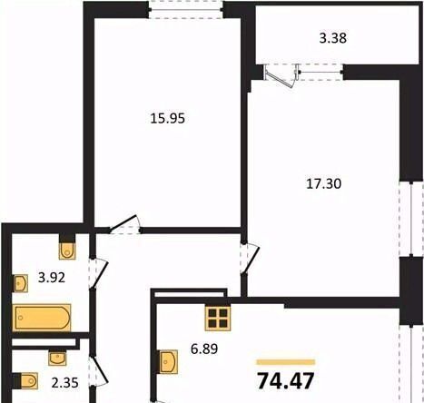 квартира г Воронеж р-н Центральный ЖК «Бунин» фото 1