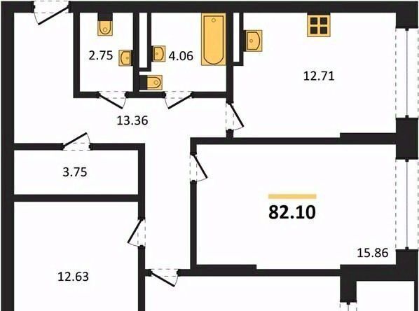 квартира г Воронеж р-н Центральный ЖК «Бунин» фото 1
