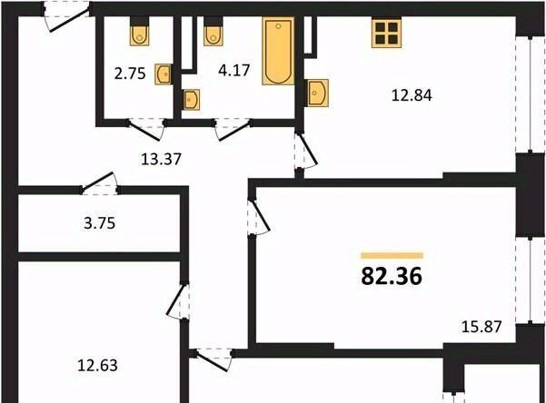 квартира г Воронеж р-н Центральный ЖК «Бунин» фото 1