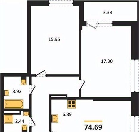 квартира г Воронеж р-н Центральный ЖК «Бунин» фото 1