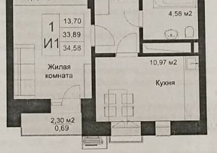 квартира г Казань р-н Приволжский ЖК «Ферма-2» Проспект Победы фото 1