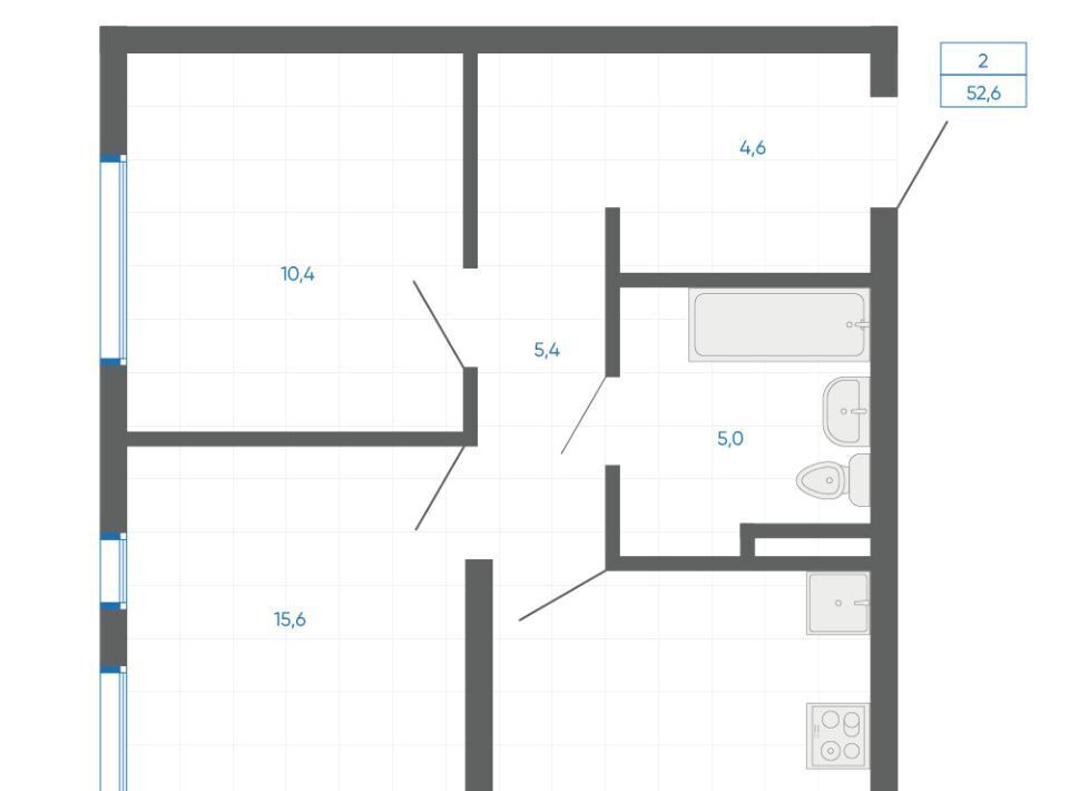 квартира г Екатеринбург Чкаловская 12-й кв-л, 6, Академический мкр фото 3