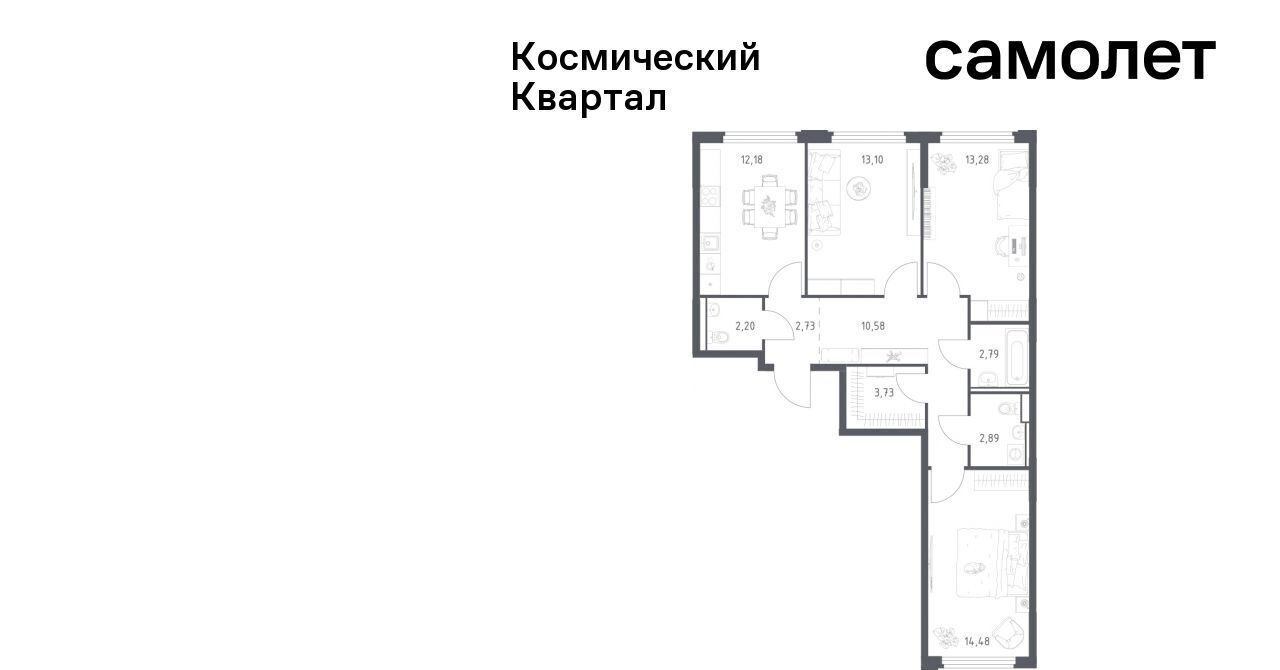 квартира г Королев мкр Юбилейный Щёлковская фото 1