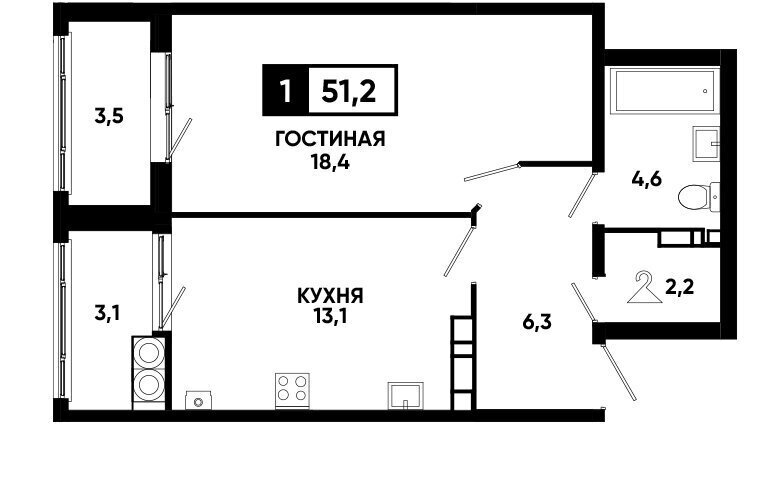 квартира г Ставрополь р-н Промышленный ул Андрея Голуба 14к/2 фото 1