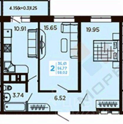 квартира г Краснодар р-н Карасунский ул Уральская 71/3 фото 19