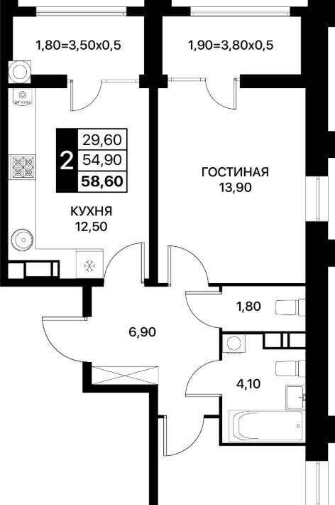 квартира г Ростов-на-Дону р-н Первомайский ЖК «Сияние Квартал на Шолохова» фото 1